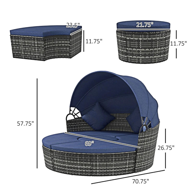 4 Piece Outdoor Conversation Set