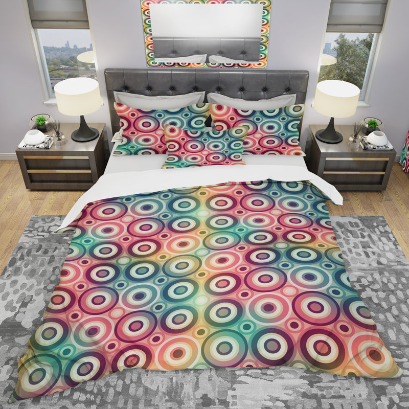 Ensemble de housse de couette moderne et contemporaine, Housse de couette double / grand et 2 taies