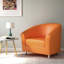 Pyrmont Faux Leather Barrel Chair-27962294