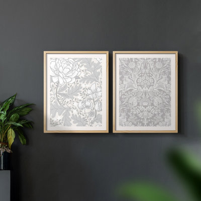 «Vintage Abstract V», estampe numérique - ensemble de 2