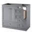 [Cabinet seulement] Meuble-lavabo gris de 36 po (lavabo non inclus)-121615361