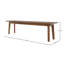 Banc en acacia Jean