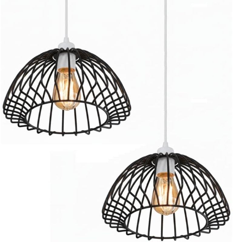 16cm H Metal Novelty Lamp Shade, Black