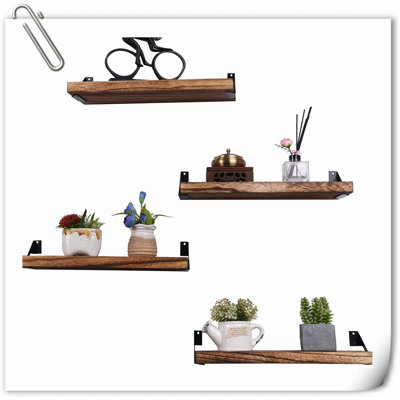 Tablette flottante en bois 5 pièces Fenella