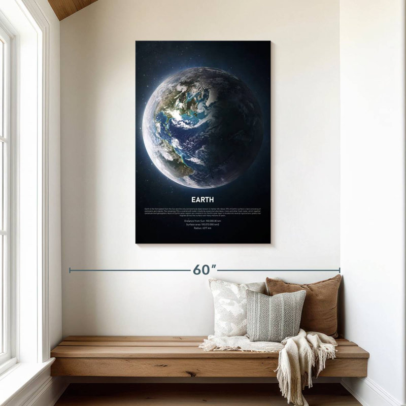 Oberle Description Of Earth, 45" H x 30" W