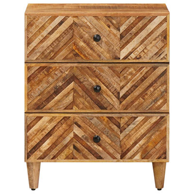 50cm W Solid Wood Bedside Table