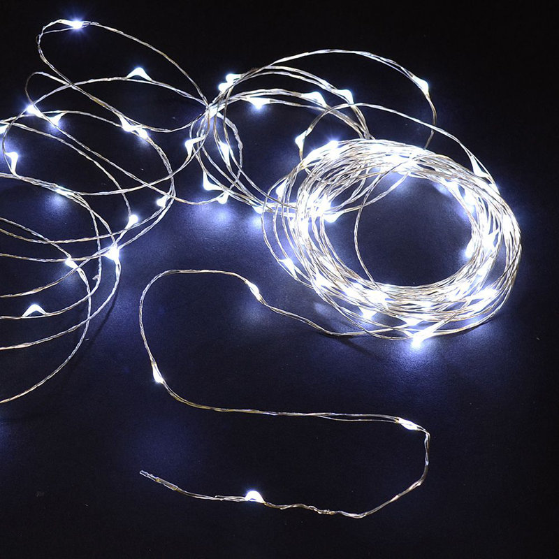 Lumières grillagées - 100 ampoules, Blanc