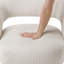 Chaise d'appoint pivotante moderne et luxueuse avec velours côtelé doux, assise moelleuse et structure en bois massif pour un mobilier élégant-1736092714