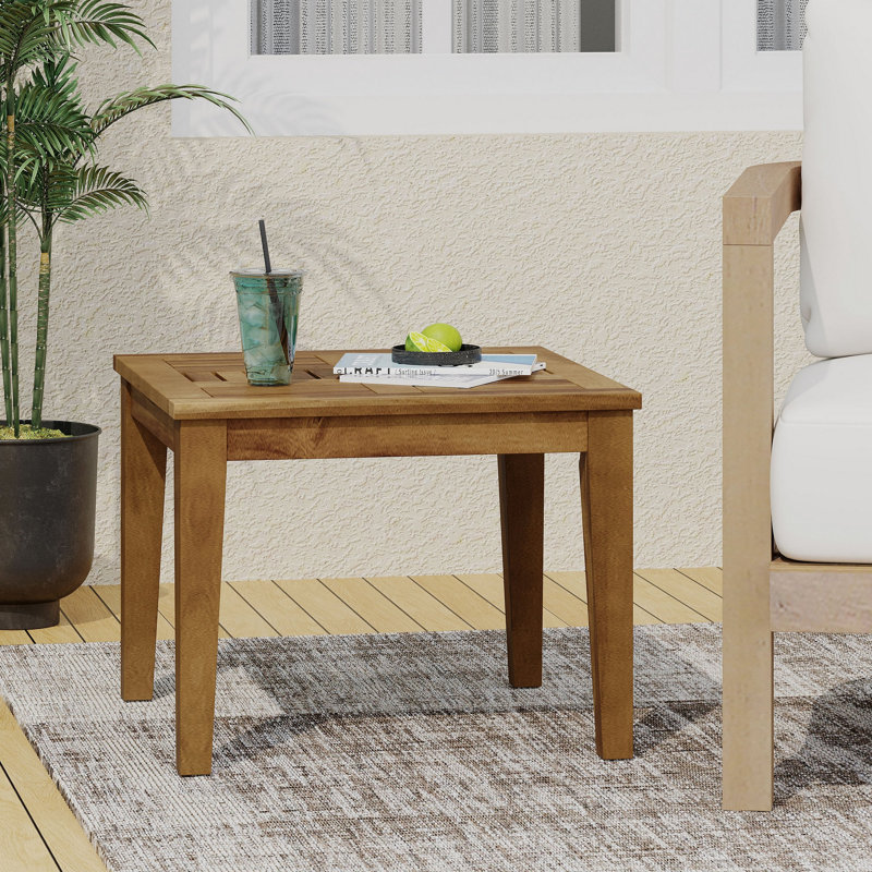 Table d'appoint en bois Hampton, Naturel