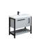 Ensemble de meuble-lavabo simple et imperméable Herakleitos