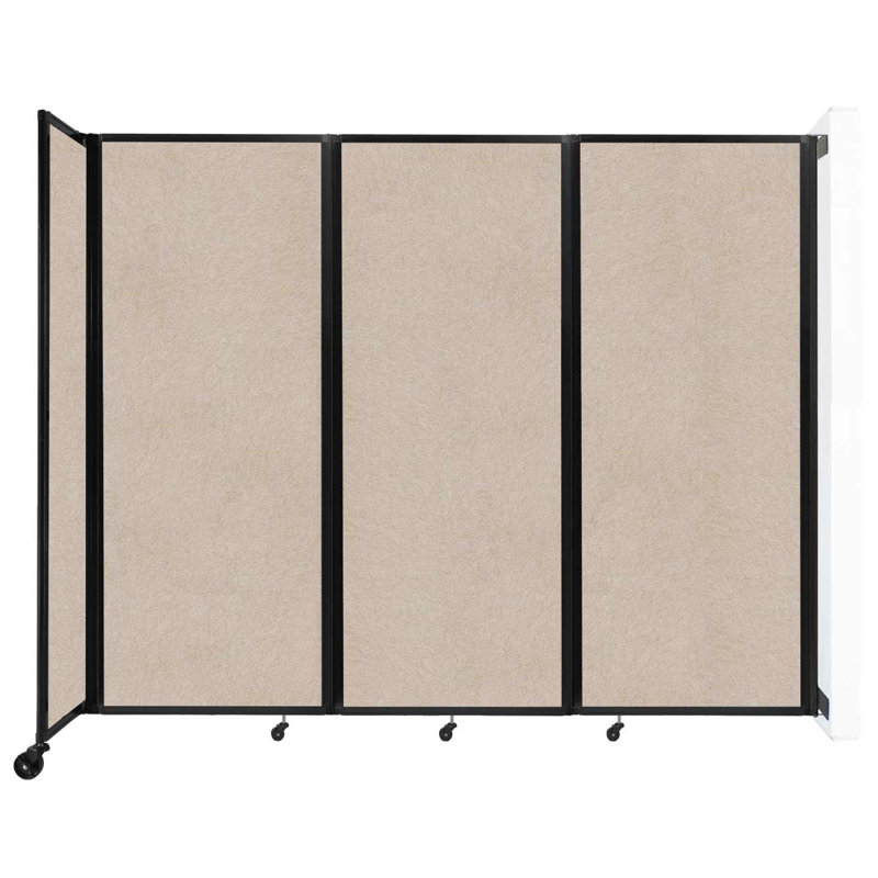 11 - Cloison pliante à panneaux, Beige, 7, L 234 po x H 72 po x P 12 po