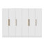 Armoire en bois manufacturé de 94,4 po Brijesh-1868406924