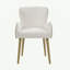 Ensemble de 2 chaises d'appoint Qwin Beige Boucle & Oak