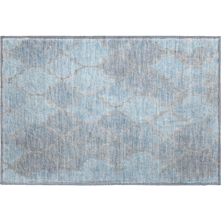 Premium Machine Washable Otte AMF1784 Damask Rug