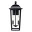 Houston 20.5" High 2-Light Outdoor Wall Lantern Powder Coated Black