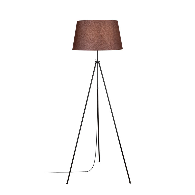 Kenia 165cm Tripod Floor Lamp, Brown, Black