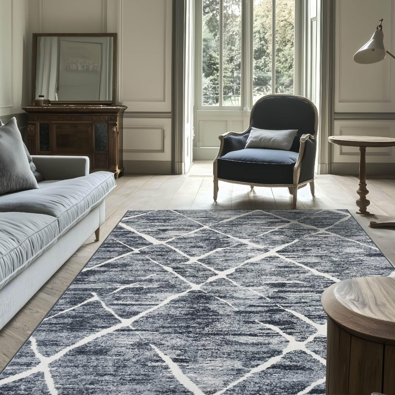 Bedsure Area Rugs for Living Room Machine Washable Modern Style Rug, Rectangle 5' x 7'3"