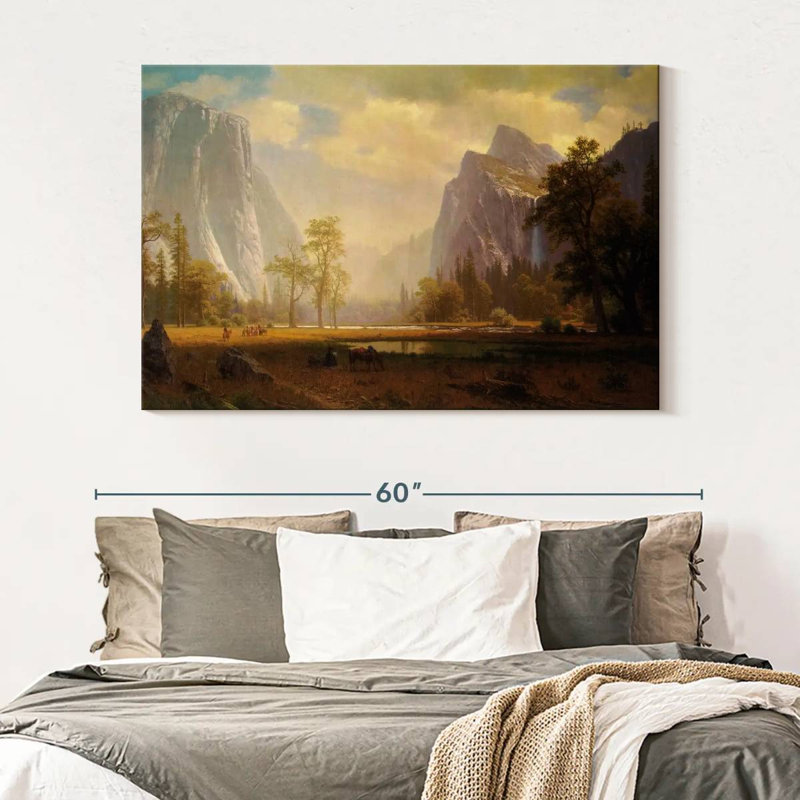 Alvord regardant la vallée de Yosemite, H 34 po x l 51 po
