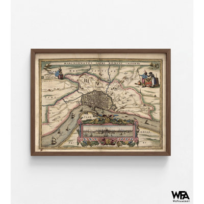 Carte de la Belgique d'Anvers, impression de carte ancienne de la Belgique, affiche de carte européenne, bibliothèque, décoration murale, décoration murale bureau rustique