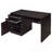 Cappuccino 2-Drawer Computer Desk
