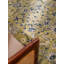 Tapis écologiques tissés à la main en laine tissée à la main - forme rectangulaire, couleur vert clair, design oriental, tapis épais antidérapants faits à la main pour salon, chambre à coucher-117853826