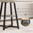 47.2" Round Dining Table for 4‑6, Industrial Kitchen Table with Metal Pedestal Base & Storage Shelf-973922983