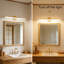 Luminaire de meuble-lavabo moderne doré avec bras rotatifs à DEL, lumière blanche de 6 000 K, applique murale de 24 pouces pour un éclairage de miroir de salle de bain contemporain