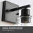 Farmhouse Modern Wall Lights Set Of 2, Vanity Lights With Clear Glass Shade For Bathroom, Bedroom, Living Room-2034379012