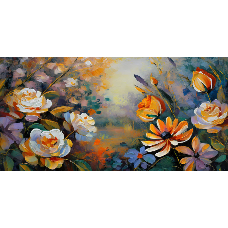 Bouquet de fleurs, H 18 po x l 36 po
