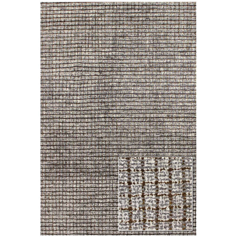 Matrix Wool Area Rug in Gray, Rectangle 10' x 14'