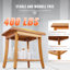 Tabouret de douche en bois de teck 14,3 po pour salle de bain
