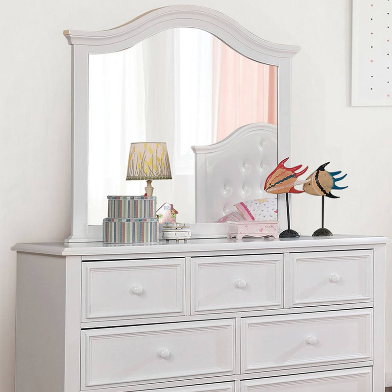Miroir traditionnel l 38,4 po, blanc