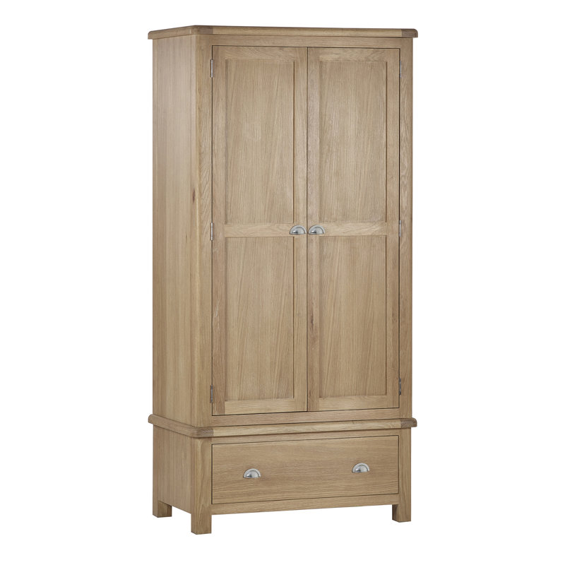 Jeremey 2 Door Solid Wood Wardrobe
