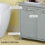 Armoire de rangement pour salle de bain, armoire à linge double inclinable, armoire de plancher pour salle de bain-681354350
