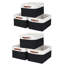 6 paniers de rangement pour placard, bacs de rangement pour tablettes, boîtes de rangement pliables et paniers avec poignées en cuir pour organiser les vêtements, draps, jeans, jouets, livres-867885953