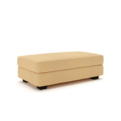 Emilio 49" Cotton Upholstered Ottoman