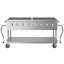 Barbecue au propane extérieur commercial de 60 po, homologué ETL en acier inoxydable (km-cgm-60)