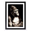Mighty Silverback Gorilla in Abstract - Picture Frame Graphic Art Print-55739980-55739983