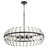 Selena 6 - Light Steel Dimmable Round / Oval Chandelier-106593563