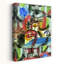 Barbarian Composition , 1918 Classic Colorful Abstract Wall Art Print - Print-255605840