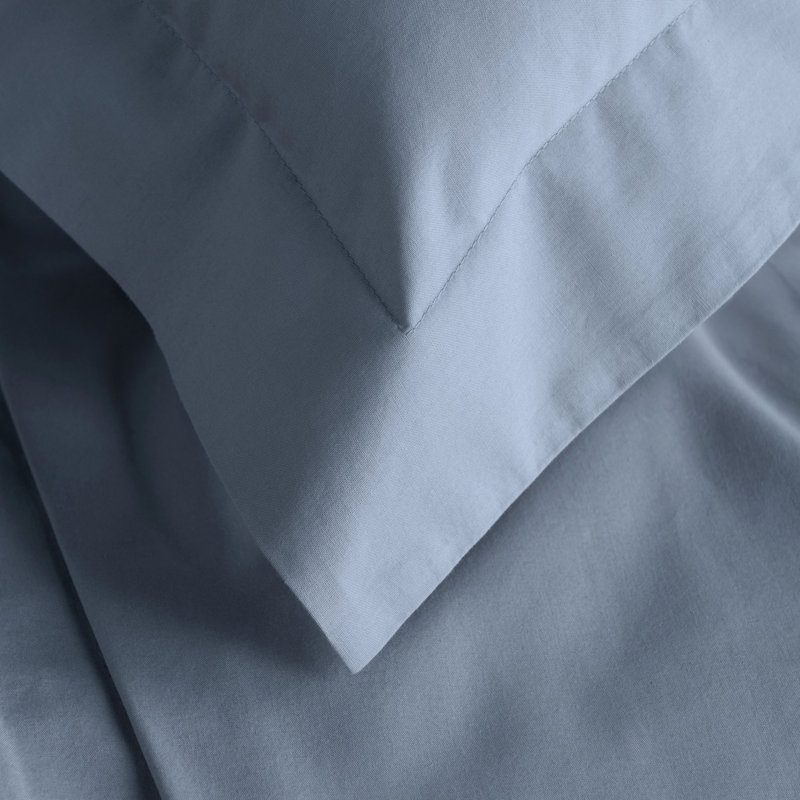 Organic Cotton Dusk Sheet Set, Blue, Full Sheet Set with 2 Pillowcases