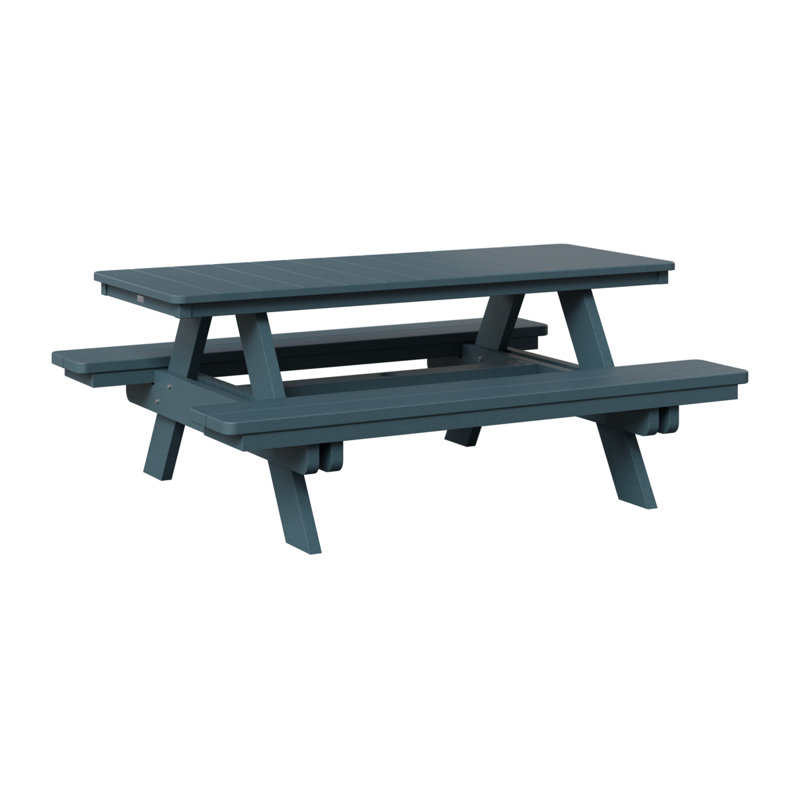 Berlin Gardens Ada Rectangular Picnic Table, Slate