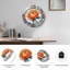 Horloge murale rose vitrail