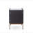 Modern White/Grey End Table Or Night Stand Stone Tabletop