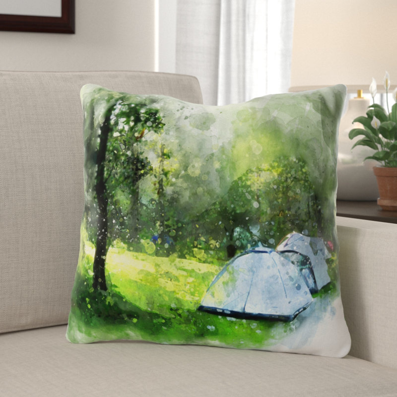 Housse et insert de coussin extérieur carré Alicia, Intérieur, Microsuède
