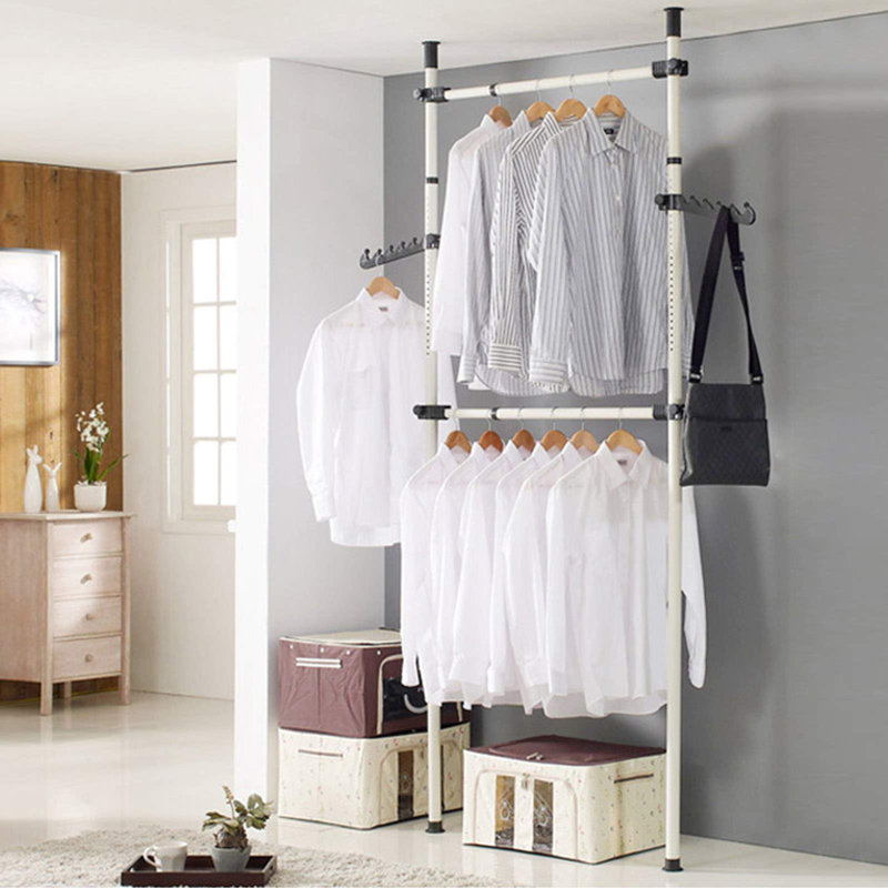 Adjustable Wall Mounted Clothes Rack