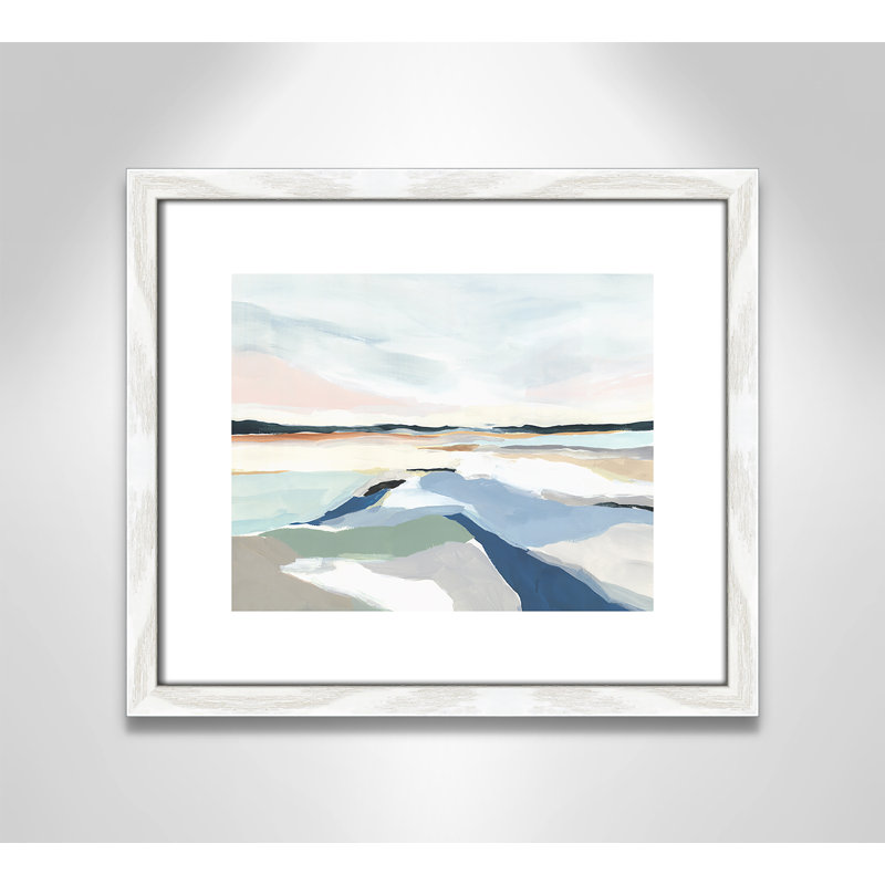 Seaside Day I - Impression de cadre photo sur papier, Papier encadré blanc, H 13 po x l 15 po x P 0,75 po