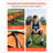 Folding Chair Sport 6 Seat Sideline Team Bench w/ Sidebag Carry Bag Orange-450825652