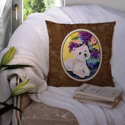 Coussin décoratif intérieur/extérieur westie