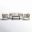 Acklin 5 - Person Patio Conversation Sets with Cushions-90655142